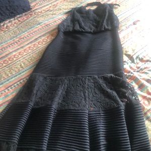 Tadashi shoji navy blue dress